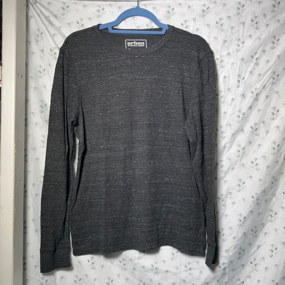 Urban pipeline - gray - long sleeve t - medium